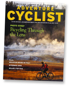 Cover of Adventure Cyclist Magazine, Nov, 2004
