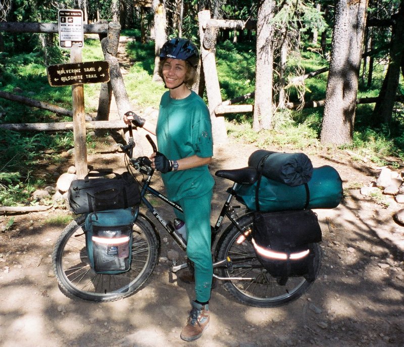 Terry at a Trail Intersection.