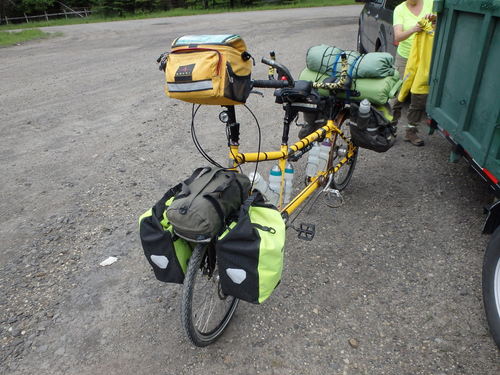 GDMBR: Gear loaded for this bicycle tour segment.