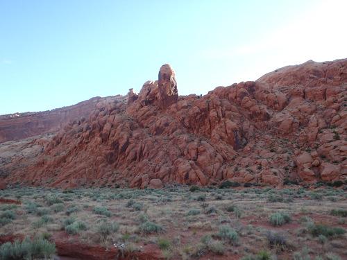 Red Rock formation just before the Entry Booths.