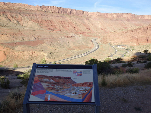 Looking at the Moab Fault.