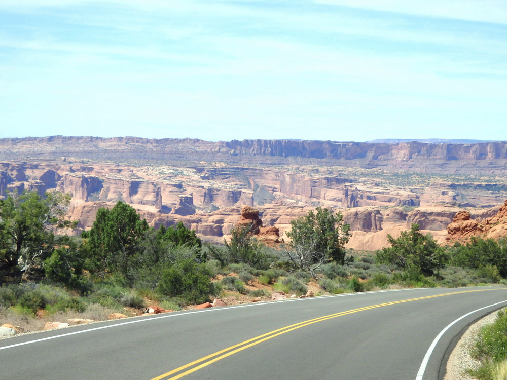 Great Canyon View and tandem bicycle ride, Arches NP, Utah.