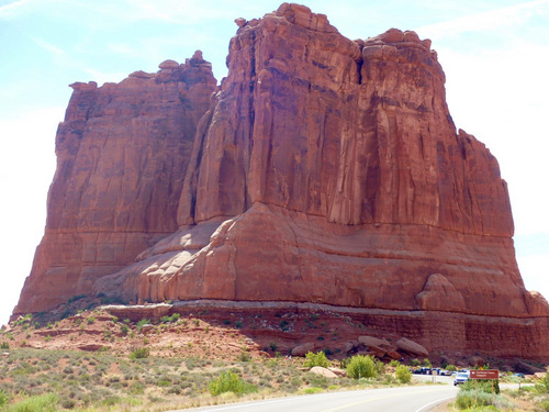 Cutthroat Tower, Arches NP, UT, by Tandem Bicycle.