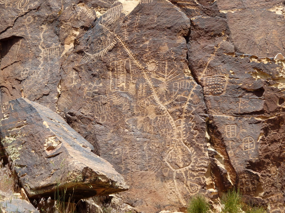 This is a Map and Calendar with Footnotes and possibly a planning (planting) schedule - The Petroglyphs are rather amazing intellectual concepts and capture intangible ideas.