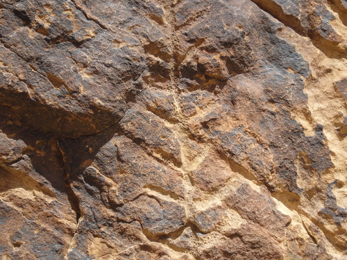 Petroglyphs at Parowan Gap, Utah.