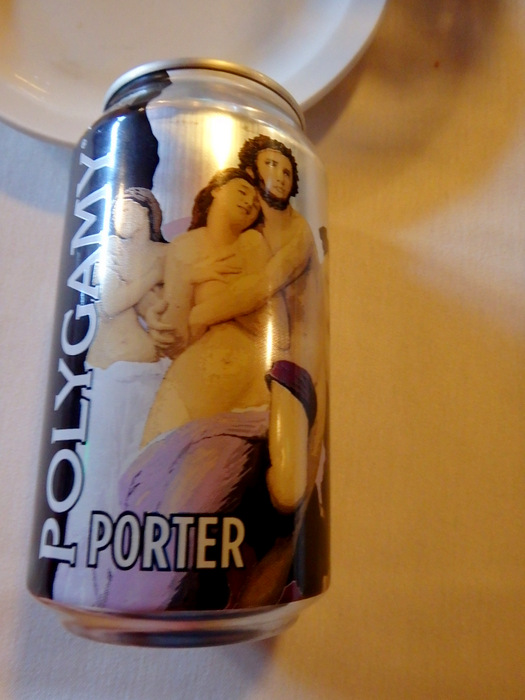 A very good local porter (dark beer) with an unusual name and design.