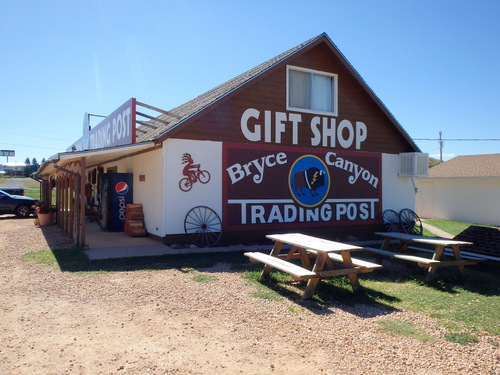 Bryce Canyon Trading Post. Terry made some purchases