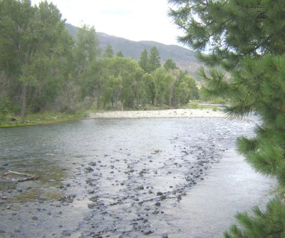 View, downstream from our camp.