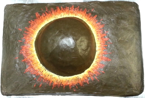 Solar Eclipse Cake.