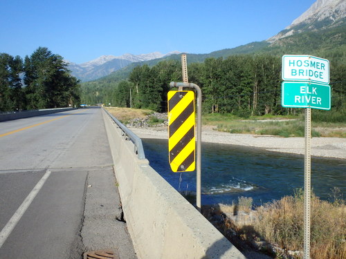 GDMBR: Crossing the Elk River at Hosmer, BC.