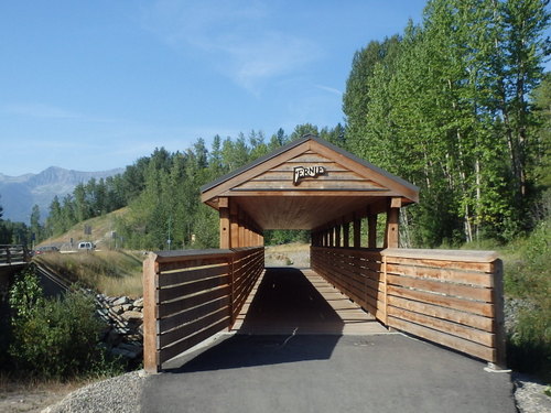 GDMBR: We had a Covered Bridge to cross Fairy Creek.