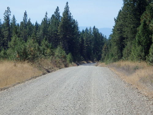 GDMBR: Cycling south on the dirt Dump Road.