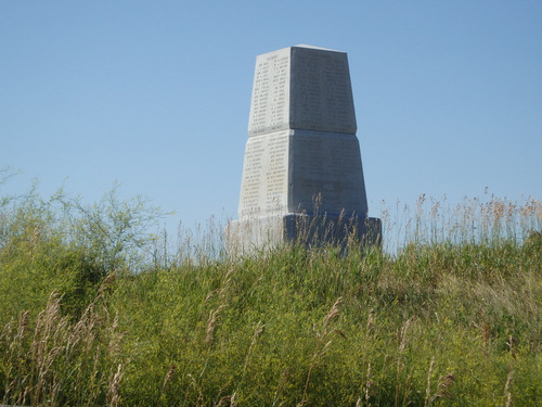 Monument to the Fallen Soldiers of the 7th US Cavalry Regiment.
