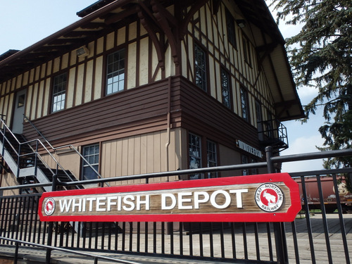 Whitefish, Montana, Great Northern Railway Depot.