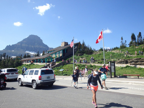 That's the Look-Out and Information Center at Logan Pass.