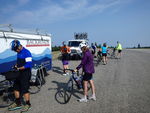 Here at the 70 mile marker, the remaining group will depart for the town of East Glacier Park.