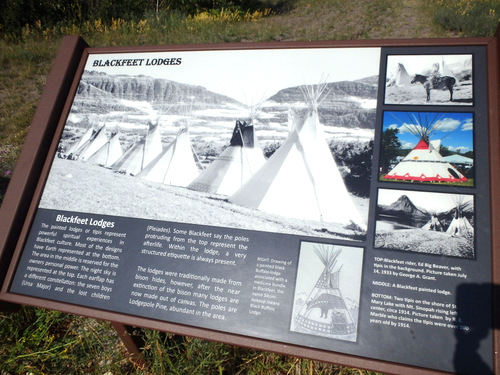 An educational information center for the Blackfeet Indians.