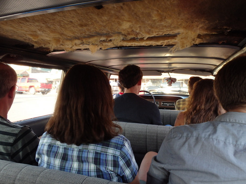 Our ride in the old fashioned Tour Limo.