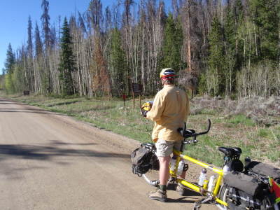 We reach the Arapaho National Forest Boundary.