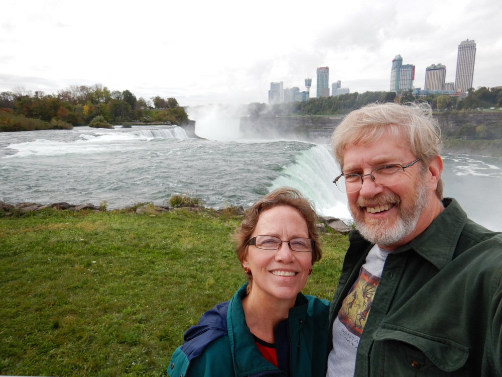 Dennis and Terry Struck at Niagra Falls, 2017.