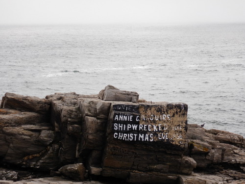 The Annie C Maguire shipwrecked here on Christmas Eve, 1886.