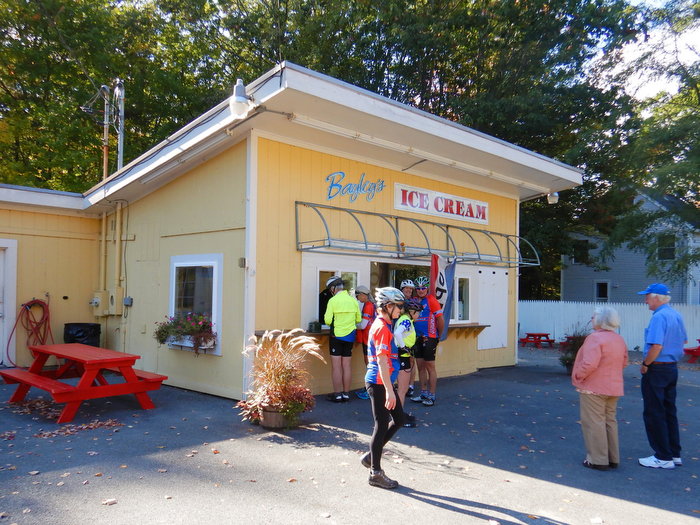 This was the last weekend that Bayley's seasonal Ice Cream Shop would be open.
