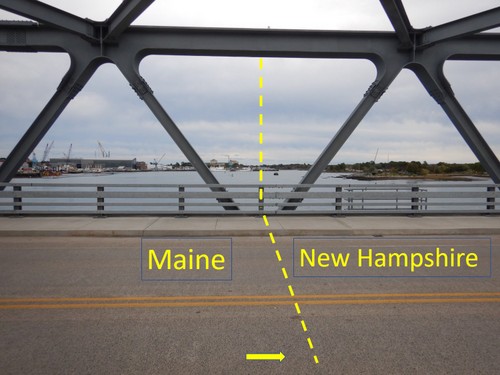 From Maine to New Hampshire, there used to be a sign here on US-1.