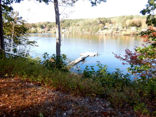 A private dock on the Merrimack River.