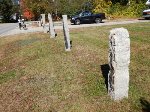 Stone Fence Posts from a past era (like a three hundred years ago).
