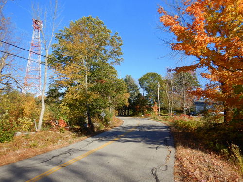 Another view of the Fire Watch Tower and the surrounding fall foliage.