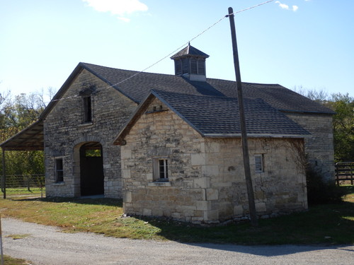 Native Stone Barn and Outbuilding.