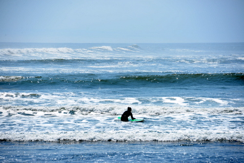 Paddling Out - Surfing.
