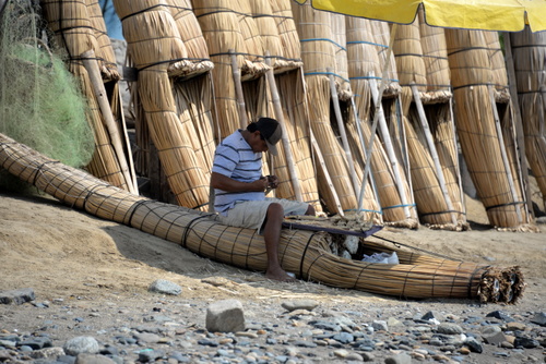 Peruvian Reed Boats.