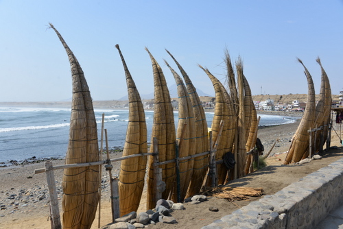 Caballitos de Totora, a 3000 Year Old Peruvian Traditional Native Reed Boat Design.