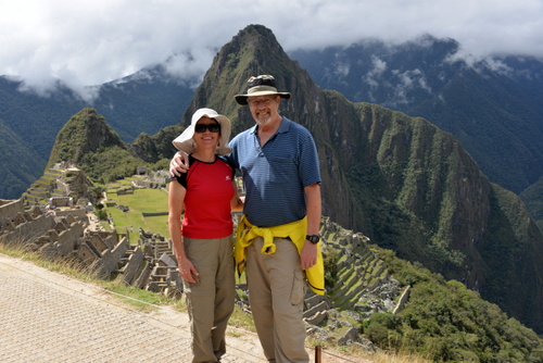 Dennis and Terry Struck at the Machu Picchu Inca Ruins, Peru; 27 Sept 2016.