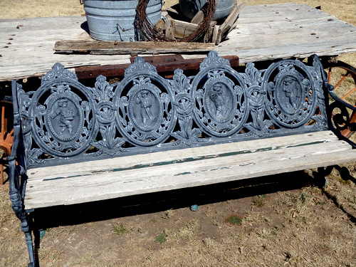 A rather ornate Victorian Styled bench.