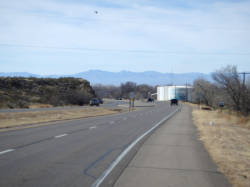 Entering Tularosa, New Mexico.