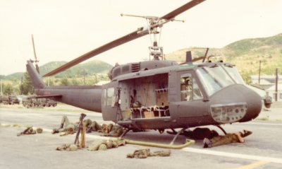 UH-1H, Blues on One Minute Standby - my Bird.