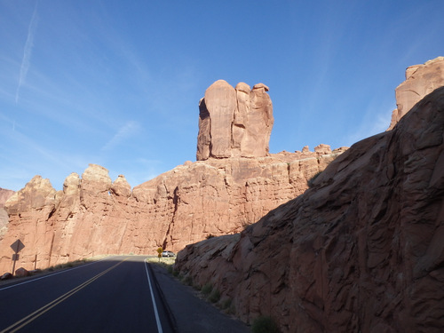 Falcon Rock, looking northwest on the way up to the main mesa.