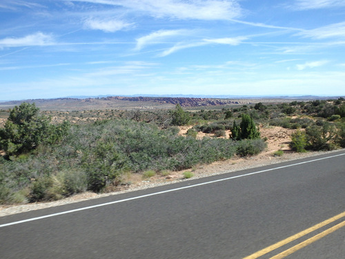 We rode beyond the turnoff for The Windows.