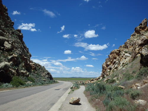 Petroglyphs at Parowan Gap, Utah.