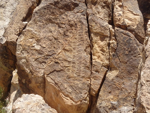 Petroglyphs at Parowan Gap, Utah.