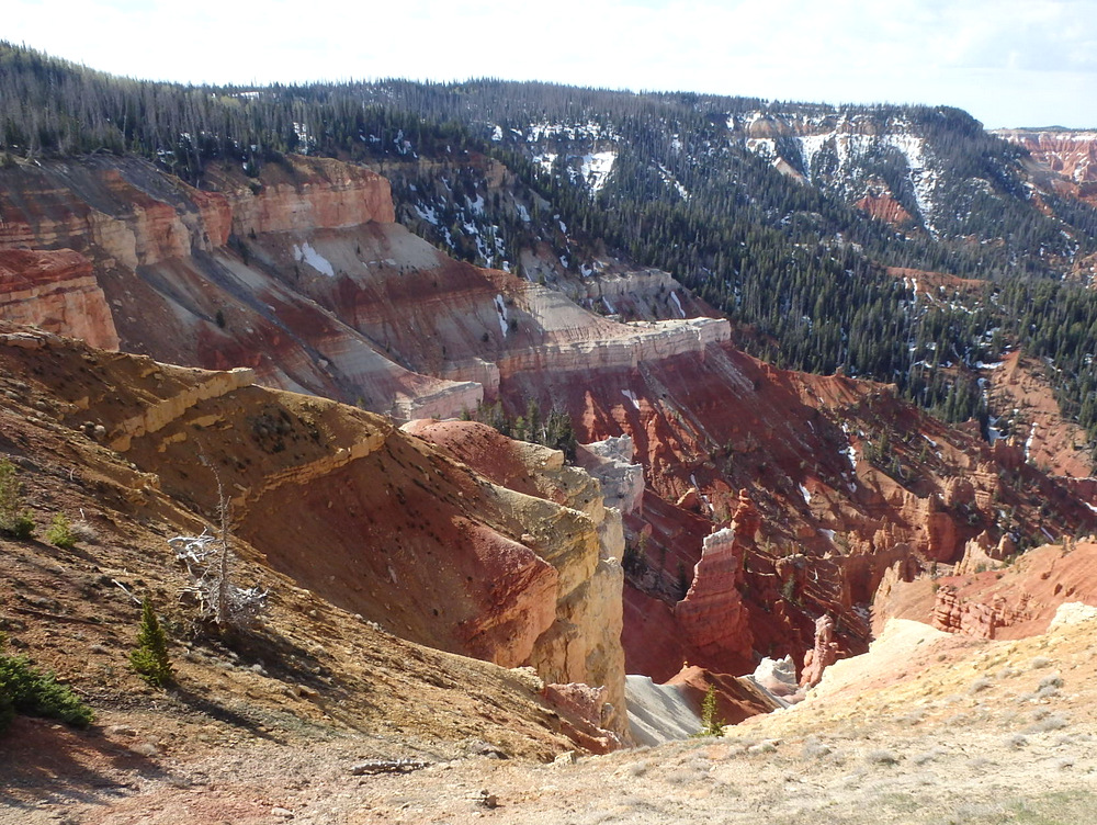 Looking south from Overlook at Brian Head Pass.