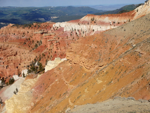 Looking west from Overlook at Brian Head Pass.