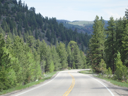 Generally cycling southeast on UT-143, Dixie NF.