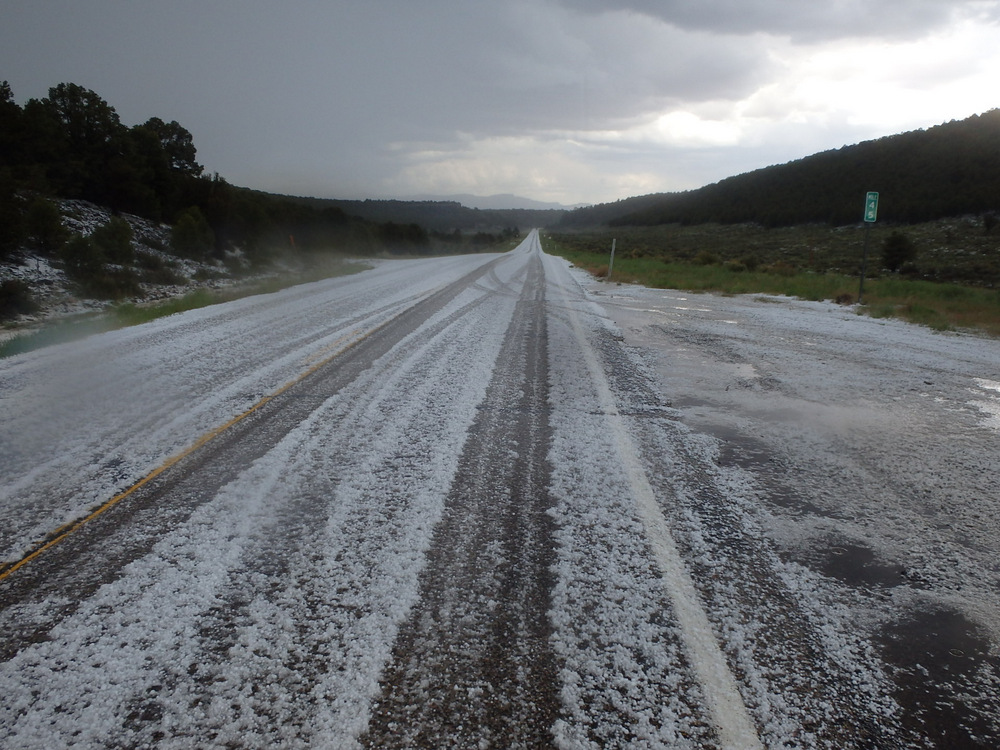 This is where we pulled off the road to take cover in the Backroads Van.