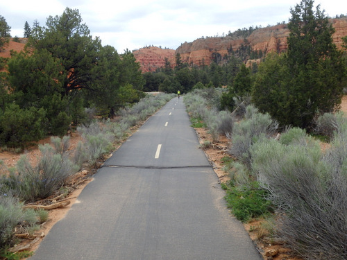 A nice bike trail (for about 10 miles).