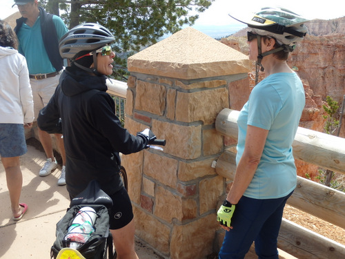 Alesia and Terry at the Black Birch Canyon overlook.