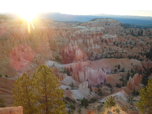 Looking ENE at the Sunrise.