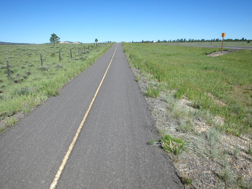 Riding west, parallel to UT-12.